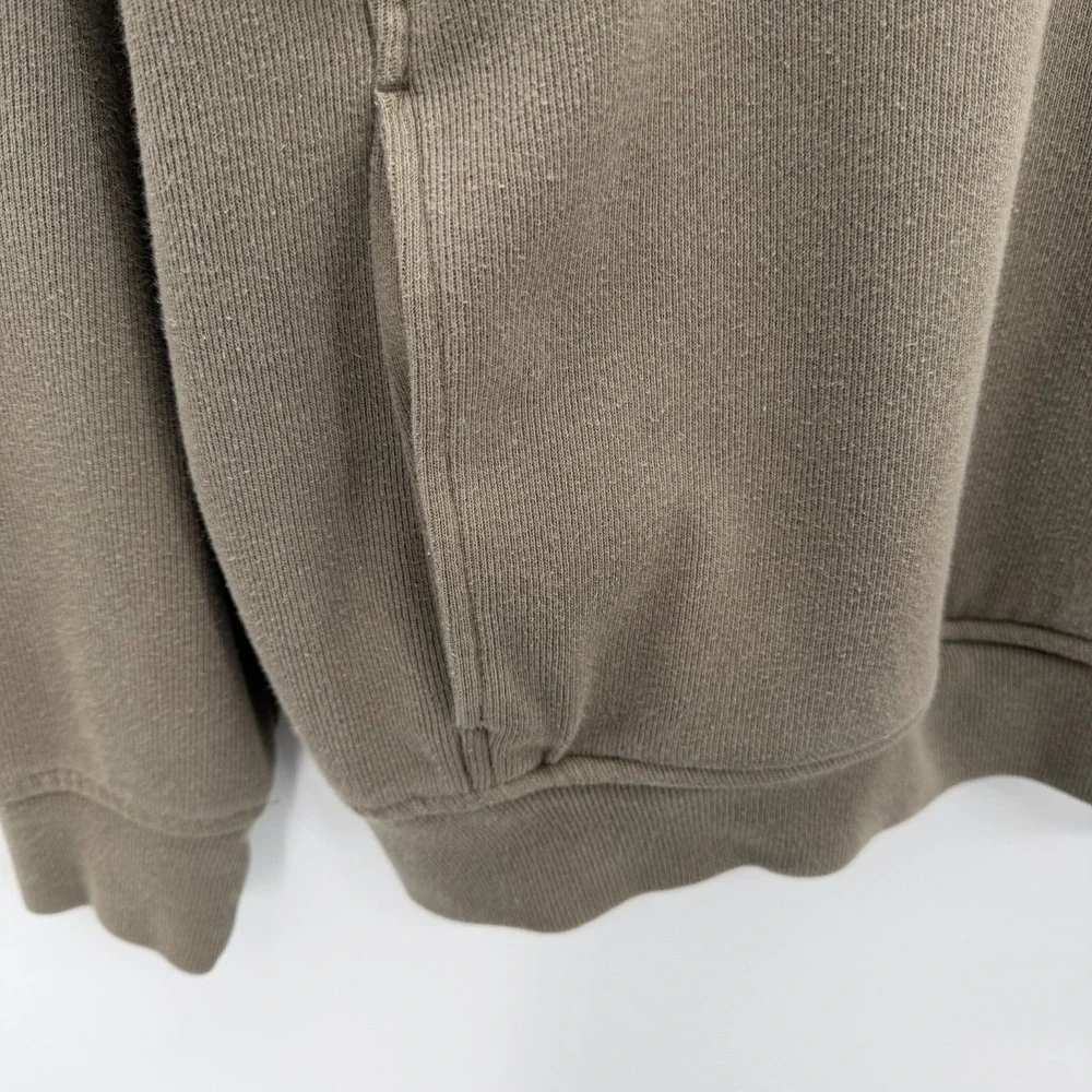 Y2K 90s Grand Slam Golf Pullover Sweater Mens Size L Taupe 1/4 Zip Pockets